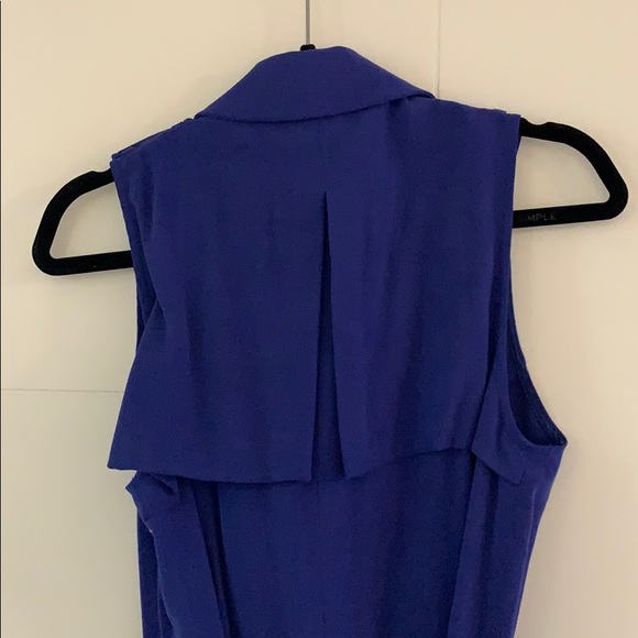 Beautiful cobalt blue trench vest - Picture 3 of 5